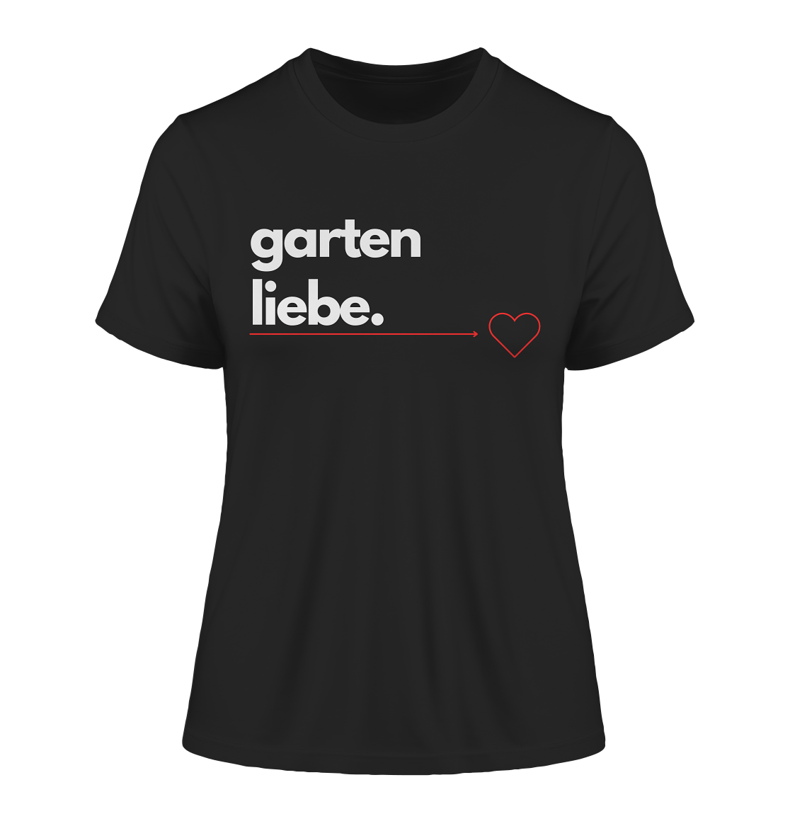 Gartenliebe Herz - Damen Bio Premium T-Shirt