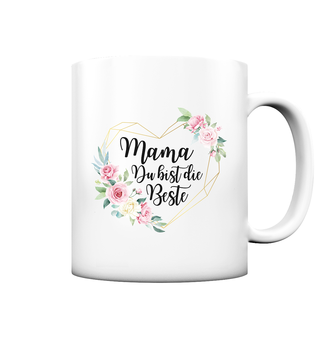 Mama Du bist die Beste - Premium Tasse matt